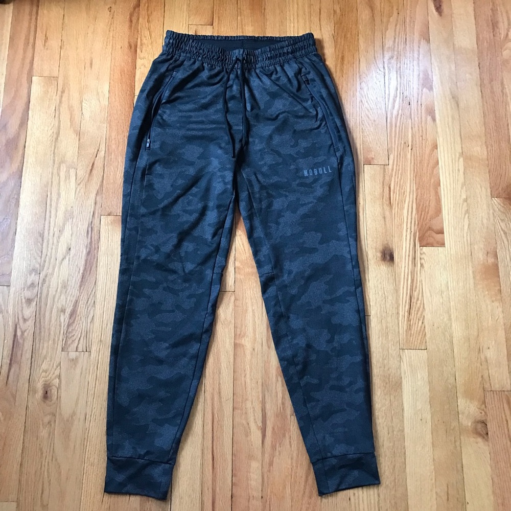 NOBULL Men's Black Camo Jogger Pants Medium